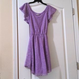 Charlotte Russe Lacy Lavender Dress